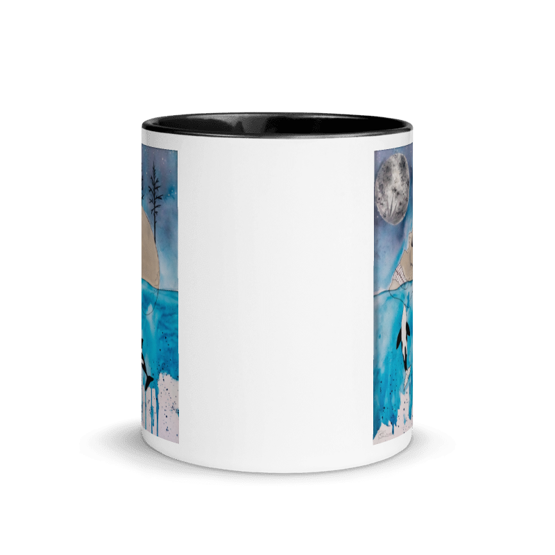 "Midnight Swim" Orca mug