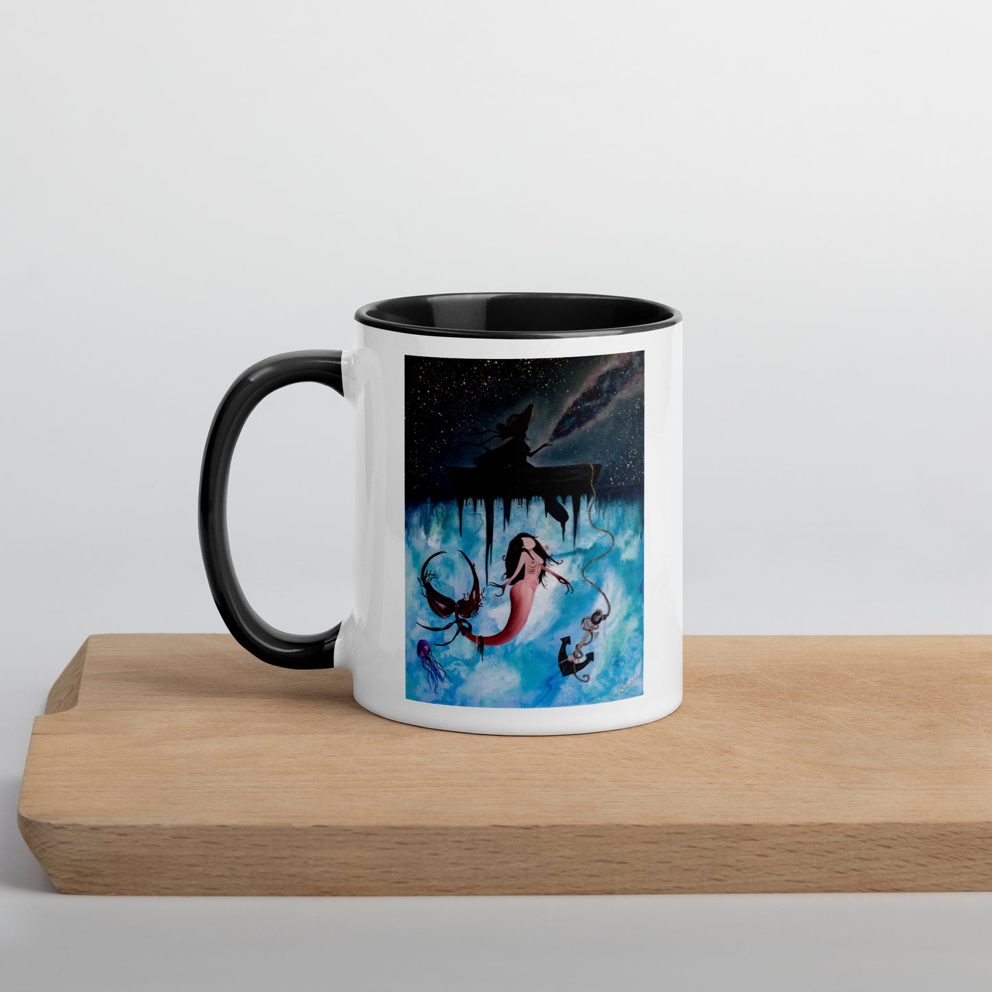 "Just Beneath the Surface" - Colorful Mermaid Mug