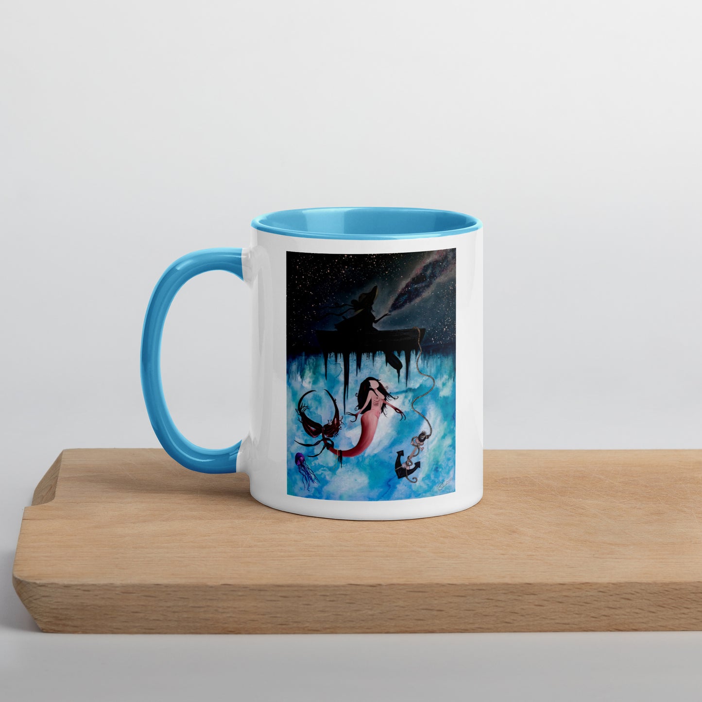 "Just Beneath the Surface" - Colorful Mermaid Mug