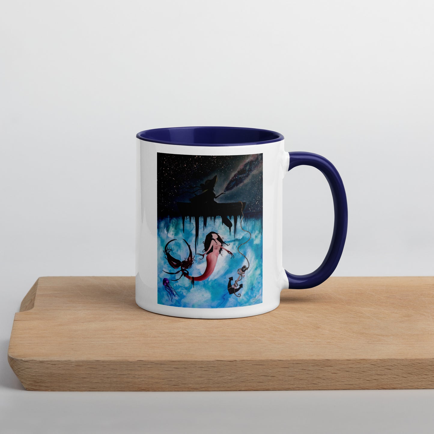 "Just Beneath the Surface" - Colorful Mermaid Mug