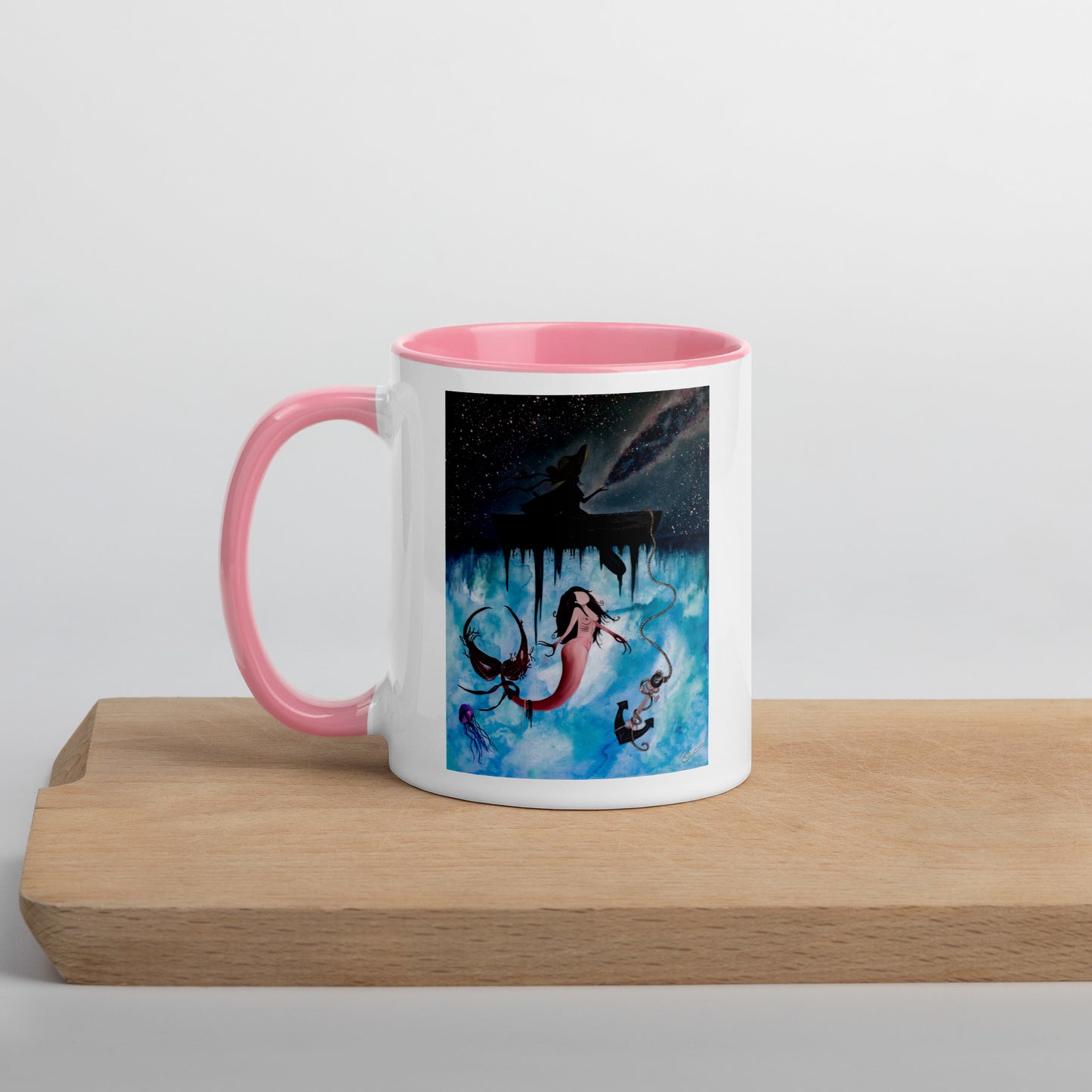 "Just Beneath the Surface" - Colorful Mermaid Mug